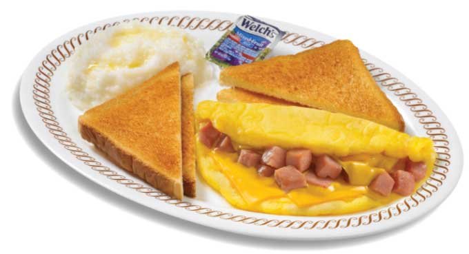 Ham and cheese omelet